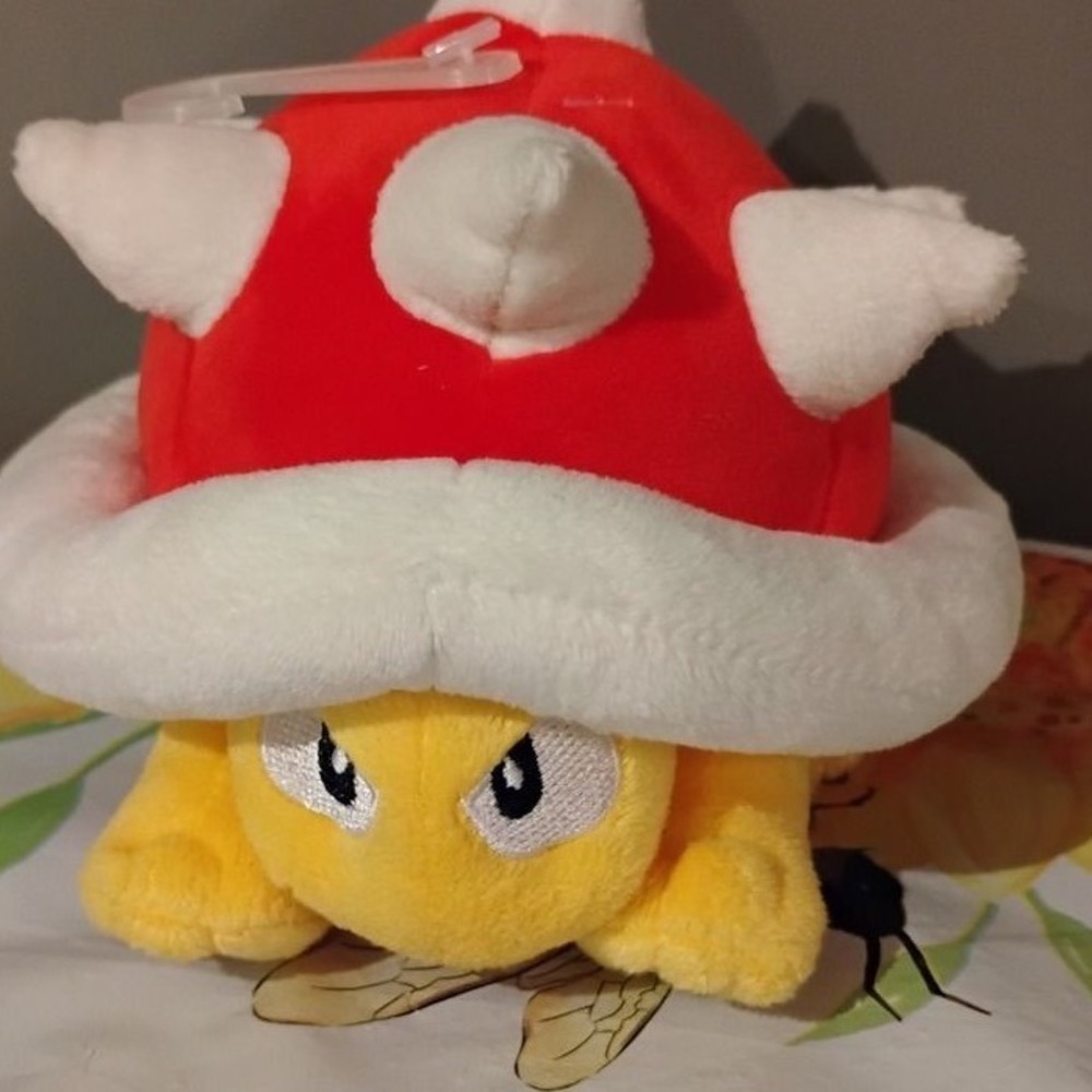 Nintendo Super Mario Spiny Plush 6in Red Spiked Shell Stuffed Toy Little Buddy